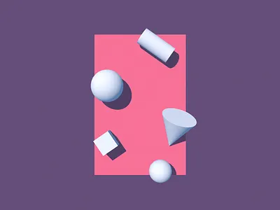 3D Exploration 3d artist 3d shapes poster shadow shadowing shapes