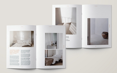 Magazine Layout for Casa Pueblo hotel indesign layout magazine minimal minimalist photography typesetting