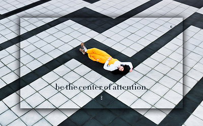 Day 355: Be The Center of Attention. clean design graphic design graphicdesign illustration interface landing page landingpage minimal uidesign web design