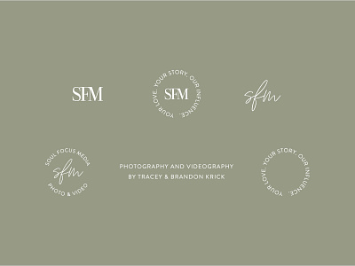 Soul Focus Media Logo Design branding design icon logo photographer portrait photographer san serif serif typography watermark wedding photographer