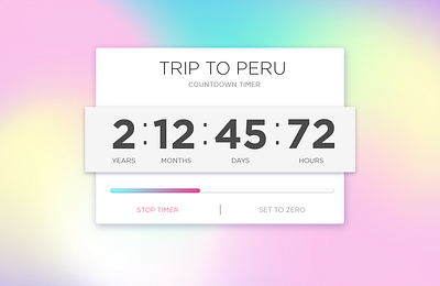 Countdown Timer. Daily UI Challenge (Day 014) daily 100 challenge daily ui daily ui 014 design ui webdesign