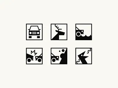 Bauhaus Inspired Iconography branding car design flat icon icon design icon set iconography ui vector