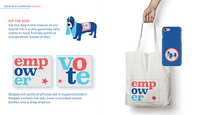 Political Learning App, kip, Branding