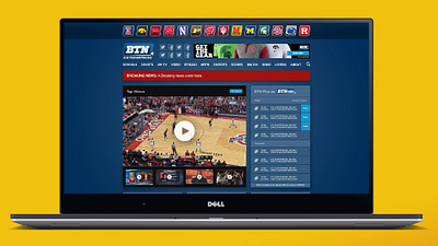 Big Ten Network (2016) design ui ui design ui ux ui ux design uidesign ux ux design ux designer uxdesign web web design web designer webdesign website