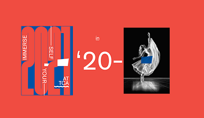 '20–'21 2020 arts center graphic design mailer typography