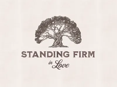 Sermon Series Concept faith firm love series sermon stand standing title tree