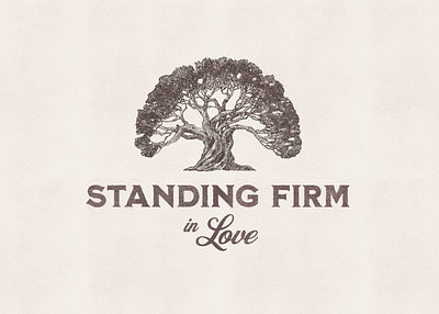 Sermon Series Concept faith firm love series sermon stand standing title tree