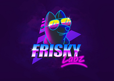 frisko synthwave design frisky illustration logo synthwave