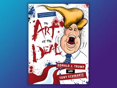 Trump Book Poster contest design illustraion poster poster design