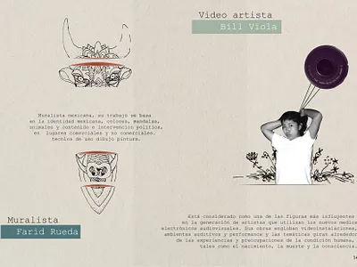 Portafolio bill viola design diagram dibujo editorial editorial art farid rueda fotografia illustration mural portafolio video arte