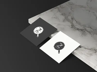 Black & White Logo Design for Z Bistro bistro black brand identity branding clean logo luxurious marble minimal mnimalist pan restaurant