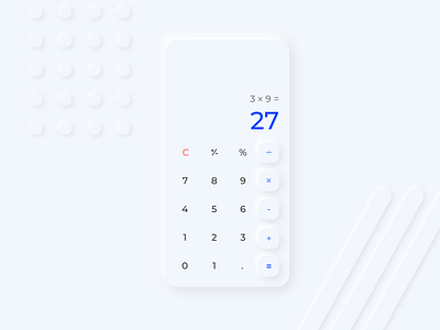 004 Calculator 2x 2x calculator dailyui dailyui 004 neumorphism