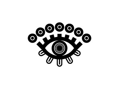The eye design eye illustration logo pattern