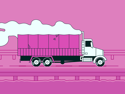 Truck morphing 2d animation after effects motion graphics truck