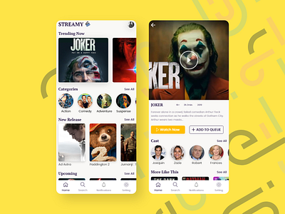 Movie app 2019 trends app appdesign colors design designer ios iosapp ui uiux