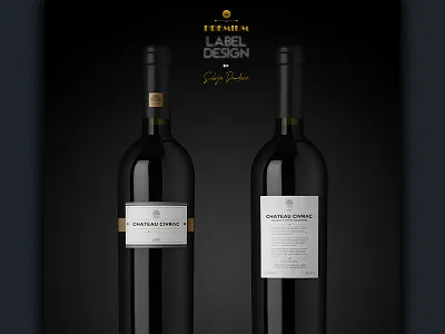 Wine label design - Chateau Civrac, France brand design brand identity france label label design labeldesign labels visual identity wine wine bottle wine label