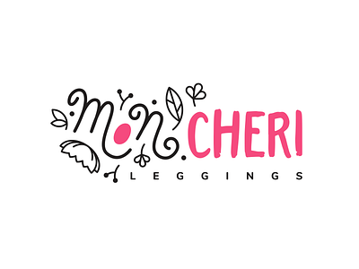 Playful Floral Logo Exploration black bold botanical branding feminine floral flowers girly lines logo design pink playful whimsical