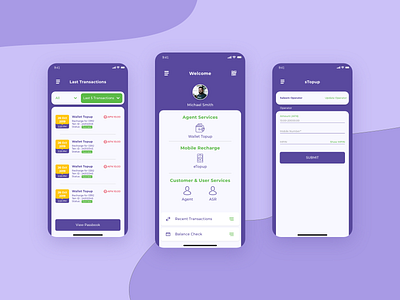 Topup Recharge App adobe xd design mobile app design mobile ui new new shot ui ui design ui designer uidesign