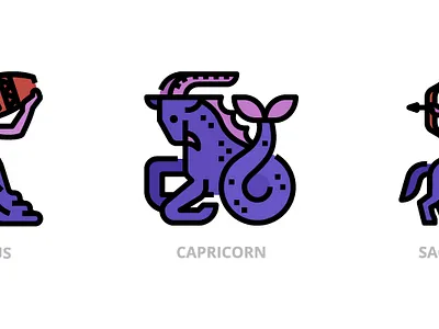 Astrology app astrology character design fortune horoscope icon illustration mystical ui ux vector zodiac zodiac signs