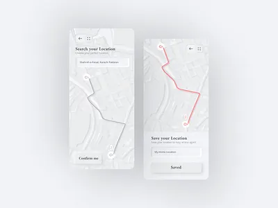 Skeuomorphism/Neumorphism Map Location UI Design adobe app branding creative design design flat minimal modern ui design modernism neumorph neumorphic neumorphism skeumorph skeumorphic skeumorphism ui ux ui ux design ux web