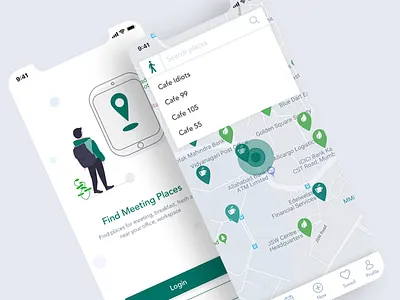 Finding place app app design brand design digital finding illustration iphone x meeting social app ui uidesign uiux ux design uxdesign vector