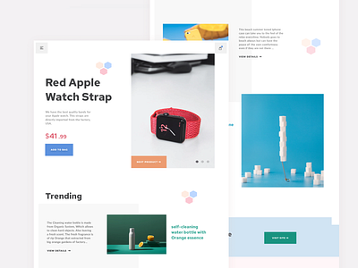 Minimal Products Landing apple watch clean colorful design landing minimal minimalism minimalist product trend typography ui ui designer uiux ux ux design web website