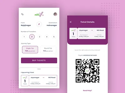 Ticket Booking App android app bangalore metro concept design ios ios design metro metro ticket ticket booking ui ui design uidesign uiux ux design visual design