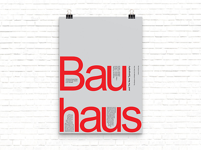 Bauhaus Poster bauhaus graphic design graphic designer poster poster design type design type layout typography