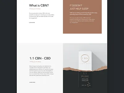 Web design: Calm By Nature icon one page web design website