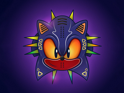 Sonic / Majora's Mask Mash Up illustration illustrator majorass mask nintendo retro sega sonic video games zelda