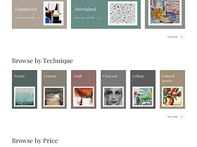 Art website art website e commerce flat online store website website design