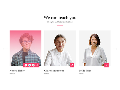 Simple Team Page (with Figma prototype) concept design figma flat our team people profile staff team teamwork ui uiux web