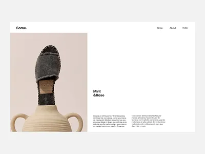 Some Mint Rose Issue 47 grey layout minimal minimaldesign ui ux web webdesign