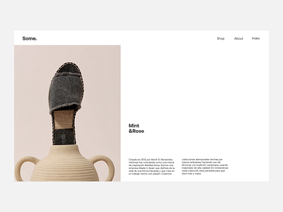 Some Mint Rose Issue 47 grey layout minimal minimaldesign ui ux web webdesign