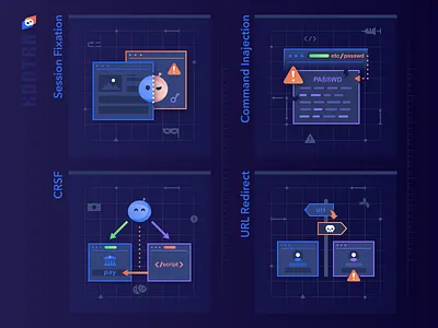 Kontra: application.security application command crsf developer fixation hacker injection kontra password protection redirect security session url vulnerability