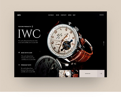 Watch Web Layout and Typography Experiment ecommerce luxury typography ui webdesign website