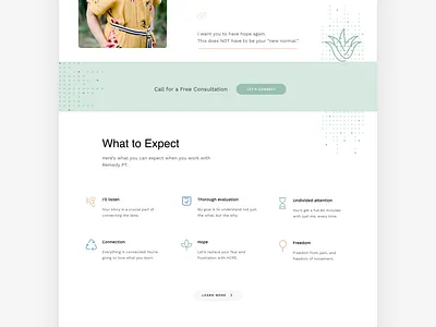Web Design : Remedy flat therapy web design website