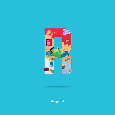 rebahan flatdesign illustration illustrator online relax