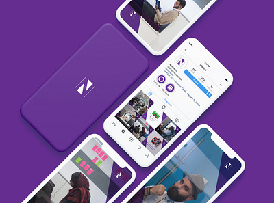 NovinTech Accelerator design flat instagram minimal social media