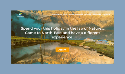 Daily UI #003 homepage design landing page tourism