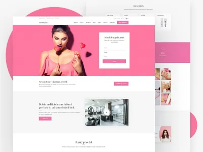 Beauty Salon beauty beauty care beauty landing page beauty salon beauty website cosmetics cosmetics website health and wellness landing page leadengine makeup website multipurpose startup webdesign website website design wellness wellness center wordpress wordpress theme