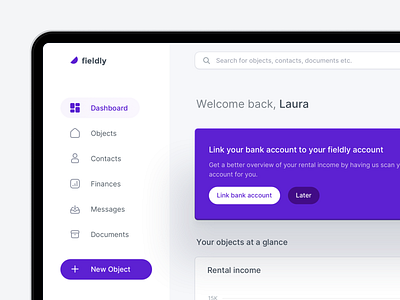 🏠 Property Management Dashboard account analytics app chart dashboard house illustration module profile property management stats typography ui ux web