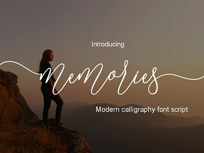 Memories - Free Script Font font font design font family fonts free font free fonts freebie freebies typography
