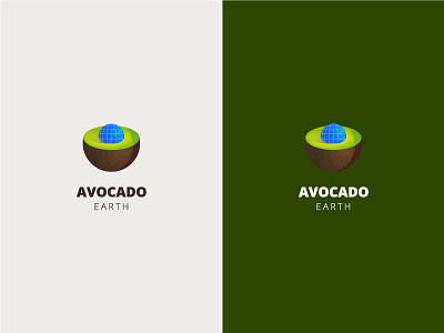 Avocado Earth Logo Idea abstract art avocado avocadologo avocados avocode brandbook branding design brown earth green green logo nature plant plant logo yellow