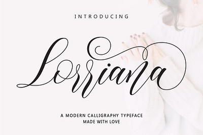 Lorriana - Free Modern Calligraphy Font font font design font family fonts free font free fonts freebie freebies typeface typography