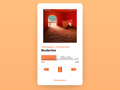 009 - Music player album art daily ui dailyui music player