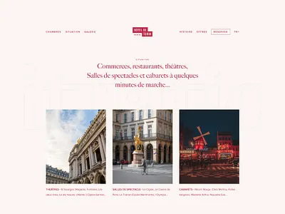 Hôtel de Turin #3 branding clean design grid header homepage hotel layout menu minimal page responsive simple typography ui design web web design website whitespace