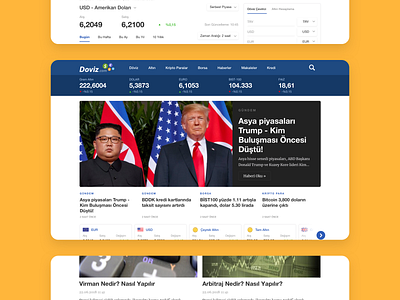 Doviz - Web Product Design finance financial fintech market ui uiux