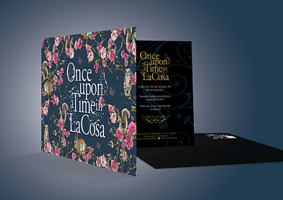 Once upon Time in La Cosa invitation illustration invitation