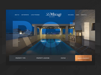 Real estate Website animation design ui ux web